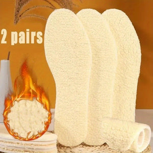 4pcs Self-Heating Fleece Insoles for Men & Women - Ultimate Warmth & Comfort, Perfect for Winter Sports & Outdoor Activities