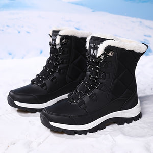 Women's Winter Snow Boots - Warm, Windproof High-Top Hiking Shoes with Cozy Lining and Non-Slip Sole, Winter, Women's Snow Boots, Insulated, Hiking Boots