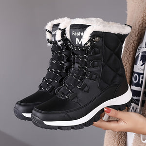 Women's Winter Snow Boots - Warm, Windproof High-Top Hiking Shoes with Cozy Lining and Non-Slip Sole, Winter, Women's Snow Boots, Insulated, Hiking Boots