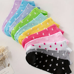 20/40/60 Pairs Candy Color Socks, Casual & Breathable Low Cut Ankle Socks, Women's Stockings & Hosiery