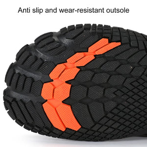 Women Men Winter Booties High-Top Barefoot Trekking Mountain Boots Anti-Skid Hiking Sneakers Outdoor Wear-Resistant Snow Boots