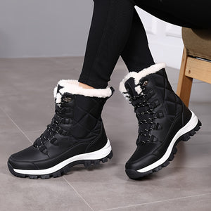 Women's Winter Snow Boots - Warm, Windproof High-Top Hiking Shoes with Cozy Lining and Non-Slip Sole, Winter, Women's Snow Boots, Insulated, Hiking Boots